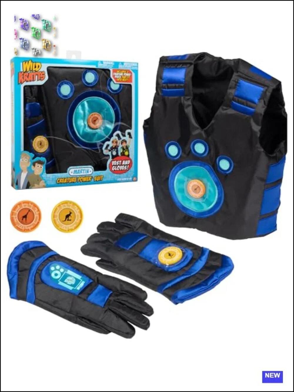 Wild Kratts Martin Creature Power Suit Costume with Vest, Gloves & 2 Discs